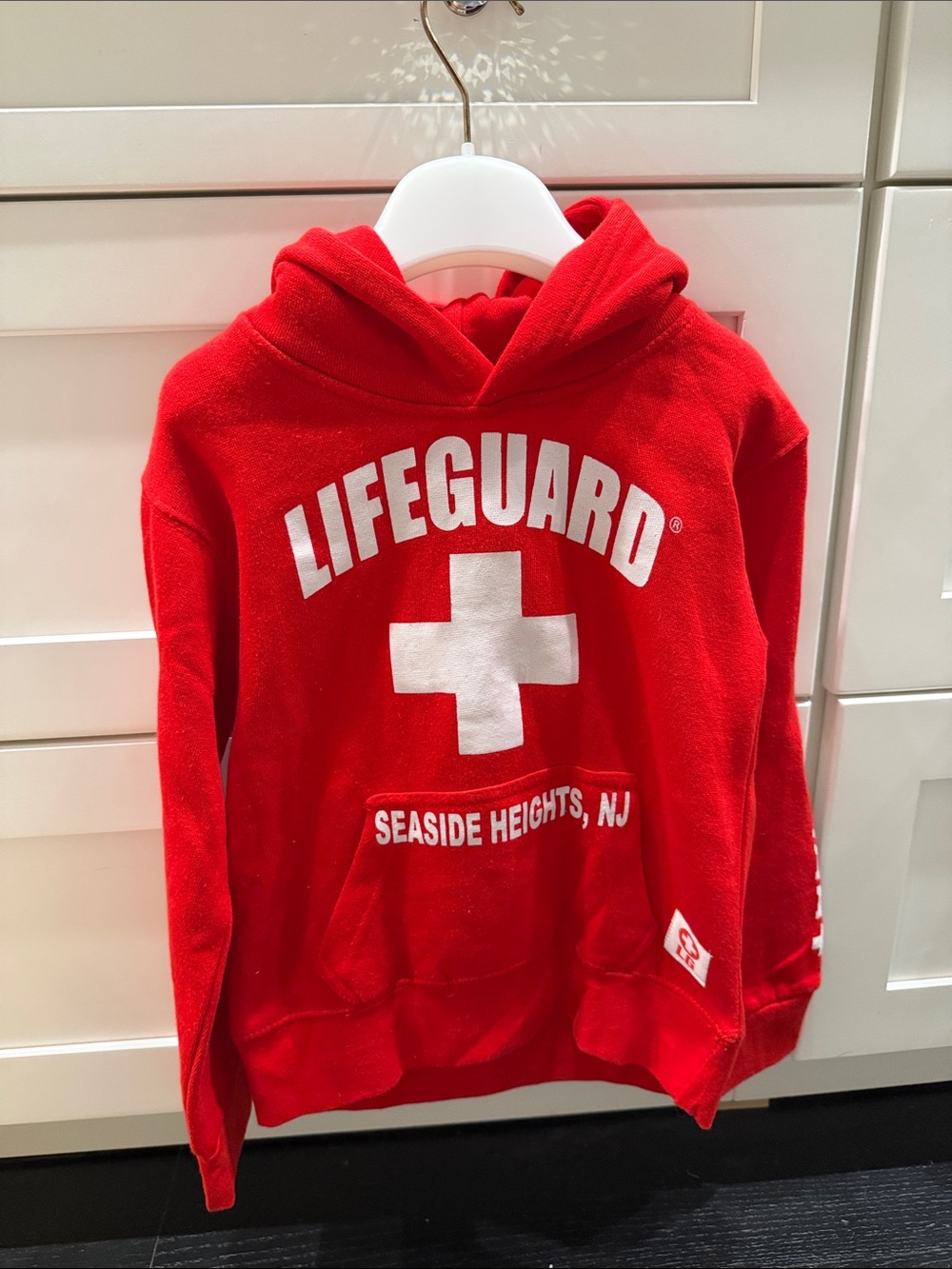 Lifeguard Seaside Heights Red Kids Hoodie